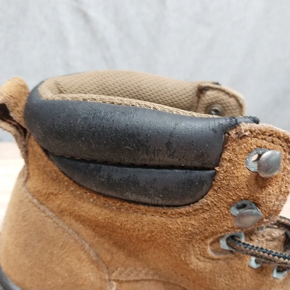Brahma Work Boots Mens Suede Leather Oil Slip Resistant 6 Brown